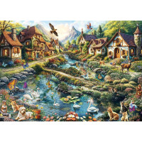 SCHMIDT Puzzle Dedina na okraji lesa 1000 dielikov
