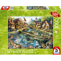 SCHMIDT Puzzle Dedina na okraji lesa 1000 dielikov