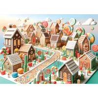 YAZZ Puzzle Krajina sladkostí 1000 dielikov