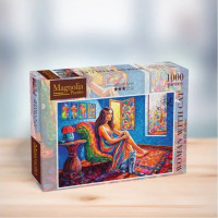 MAGNOLIA Puzzle Žena s mačkou 1000 dielikov