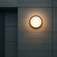 Solight LED vonkajšie osvetlenie, nastaviteľná teplota svetla - 3CCT, 15/18/20W, 1800lm, 22cm, 2v1 - biely a čierny kryt