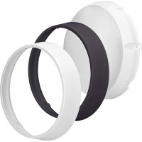 Solight LED vonkajšie osvetlenie, nastaviteľná teplota svetla - 3CCT, 15/18/20W, 1800lm, 22cm, 2v1 - biely a čierny kryt