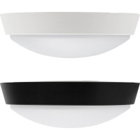 Solight LED vonkajšie osvetlenie, nastaviteľná teplota svetla - 3CCT, 15/18/20W, 1800lm, 22cm, 2v1 - biely a čierny kryt