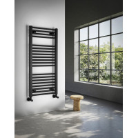 Aqualine DIRECT vykurovacie teleso s bočným pripojením 450x960mm, čierna mat ILR94B