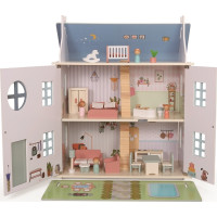 2Kids Toys Domček s bábikami sivý