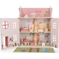 2Kids Toys Domček s bábikami ružový