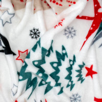 Vianočná deka MAGIC FOREST 130x160 cm - Farebné stromčeky