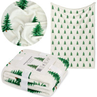 Vianočná deka CHRISTMAS TREE DELIGHT 130x160 cm - Stromčeky