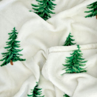 Vianočná deka CHRISTMAS TREE DELIGHT 130x160 cm - Stromčeky