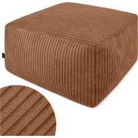 Taburet CHILL SPOT Velvet Stripes 45x45x25 cm - medený