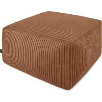 Taburet CHILL SPOT Velvet Stripes 45x45x25 cm - medený