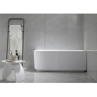 Aqualine TIBERA STRIP R rohová stojaca vaňa, 170x81cm, biela E1015G