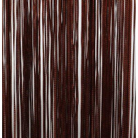 Šnúrkový záves TAGLIATELLE 140x250 cm - hnedý