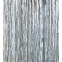 Šnúrkový záves TAGLIATELLE 140x250 cm - strieborný