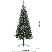 Vianočný stromček NATALE so šiškami 220 cm
