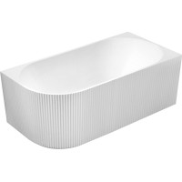 Aqualine TIBERA STRIP R rohová stojaca vaňa, 170x81cm, biela E1015G