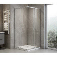 Aqualine AGGA štvorcová sprchová zástena 700x700mm, číre sklo HLF707Y