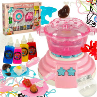 3D kryštálové lepiace gélové šablóny Magic Kitchen - sada 62 kusov - ružová
