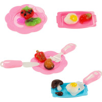 3D kryštálové lepiace gélové šablóny Magic Kitchen - sada 62 kusov - ružová