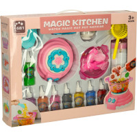 3D kryštálové lepiace gélové šablóny Magic Kitchen - sada 62 kusov - ružová