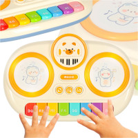 Detské interaktívne piano - béžové