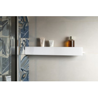 Sapho ABELINE polica s hrazdou rockstone 600mm, biela mat AB604-0101