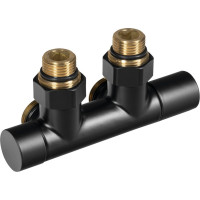 Aqualine R-START pripojovacia sada ventilov pre stredové pripojenie, čierna mat SR230B Aqualine R-START pripojovacia sada ventilov pre stredové pripojenie, čierna mat SR230B