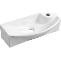Sapho CARLON keramické umývadlo, 45x23cm, otvor pre batériu vpravo, biela AR458 Sapho CARLON keramické umývadlo, 45x23cm, otvor pre batériu vpravo, biela AR458