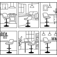 Barová židle COFTON Velvet - grafitová/černá