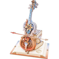 RoboTime 3D skladačka hracej skrinky Kúzelné violončelo (mechanický pohon)