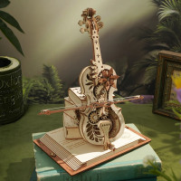 RoboTime 3D skladačka hracej skrinky Kúzelné violončelo (mechanický pohon)