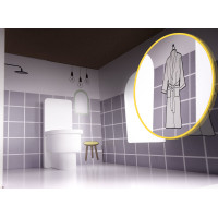 Drevený domček pre bábiky s nábytkom 70 cm - šedý
