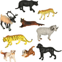 Figúrky zvieratá v zoosada 31 prvkov