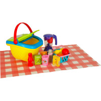 Piknikový kôš s príslušenstvom - Ovocie a nápoje