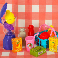 Piknikový kôš s príslušenstvom - Ovocie a nápoje