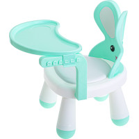Stolička na kŕmenie a hranie Zajačik - mätová