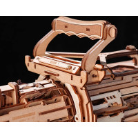 RoboTime 3D Drevené mechanické puzzle ROKR Rotačný guľomet LQA01