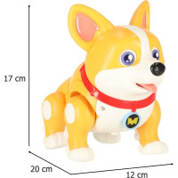 Interaktívny robot pes Corgi so svetlom a zvukom