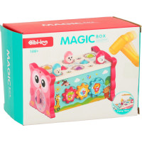 Zmyslová hračka Magic box 8v1 - ružová