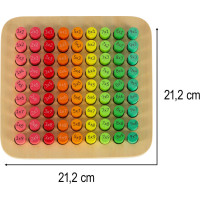 Vzdelávacia drevená násobilka