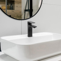 Umyvadlová baterie REMI - černá - vysoká