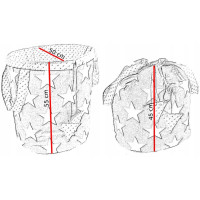 Detský kôš na hračky BOHO - šedý/béžový