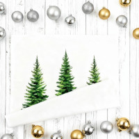 Obliečka na vankúš CHRISTMAS TREE DELIGHT 45x45 cm - biela