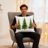 Obliečka na vankúš CHRISTMAS TREE DELIGHT 45x45 cm - biela