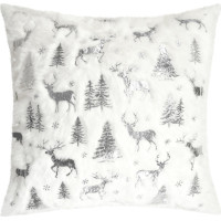 Obliečka na vankúš HOLIDAY SPARK 45x45 cm - biela/strieborná