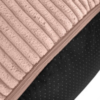 Taburet CHILL SPOT Velvet Stripes 45x45x25 cm - ružový