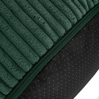 Taburet CHILL SPOT Velvet Stripes 45x45x25 cm - tmavo zelený