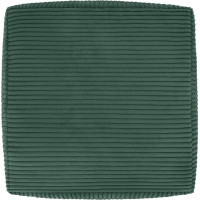 Taburet CHILL SPOT Velvet Stripes 45x45x25 cm - tmavo zelený