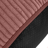 Taburet CHILL SPOT Velvet Stripes 45x45x25 cm - tmavo ružový