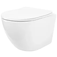Závesné WC REA CARLO mini Tornado NF + Duroplast sedátko flat - biele Závesné WC REA CARLO mini Tornado NF + Duroplast sedátko flat - biele